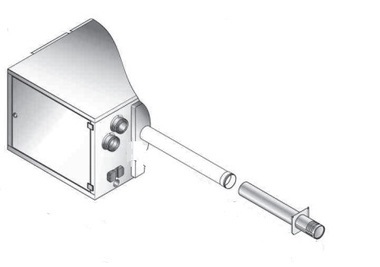 NVx 60-140/VPC 80-130 Flue Single wall horizontal gas terminal